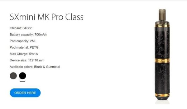 【套裝組合】SXmini MK Pro Class 高階(雕花) / SXmini MK Pro Air Class 低階(平滑面) / 空倉2入 / 成品芯5入(0.8/1.0) (芯通用UWELL G 系列)