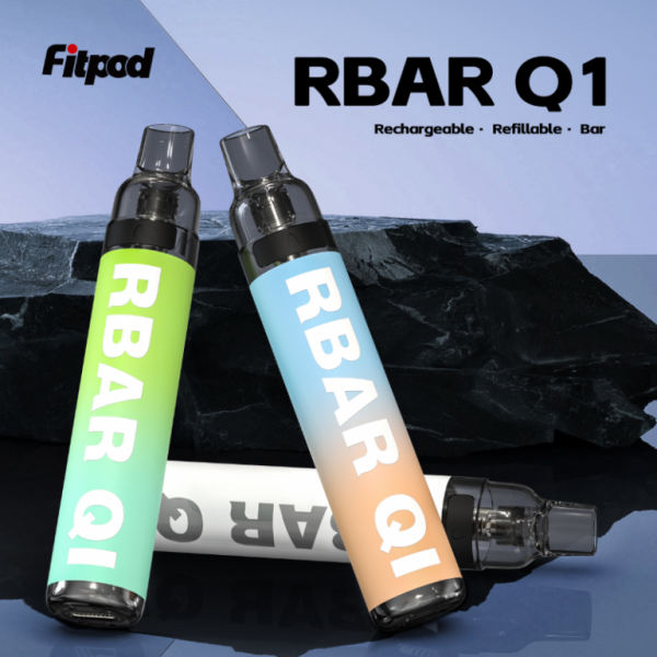 【一次性/拋棄式】Fitpod RBAR Q1 可重複注油一次性小煙 可重複填充6-10次 手感漆面 600mah