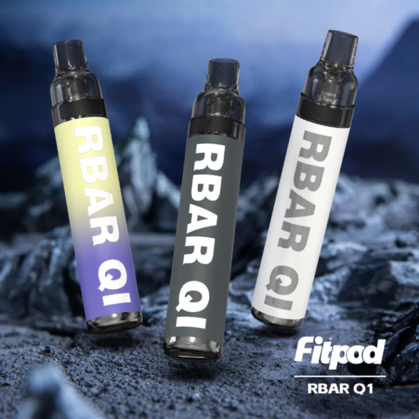 【一次性/拋棄式】Fitpod RBAR Q1 可重複注油一次性小煙 可重複填充6-10次 手感漆面 600mah