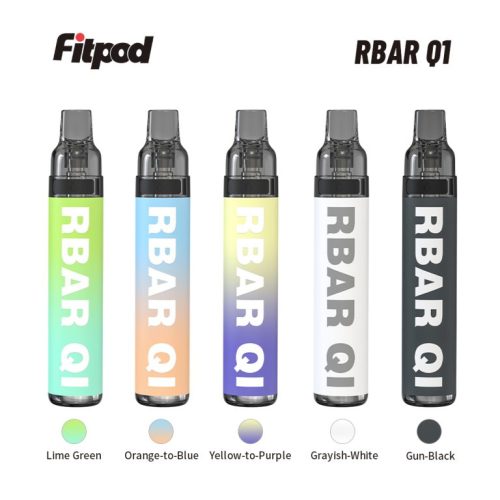 【一次性/拋棄式】Fitpod RBAR Q1 可重複注油一次性小煙 可重複填充6-10次 手感漆面 600mah