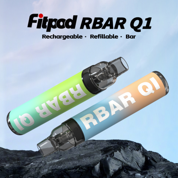 【一次性/拋棄式】Fitpod RBAR Q1 可重複注油一次性小煙 可重複填充6-10次 手感漆面 600mah