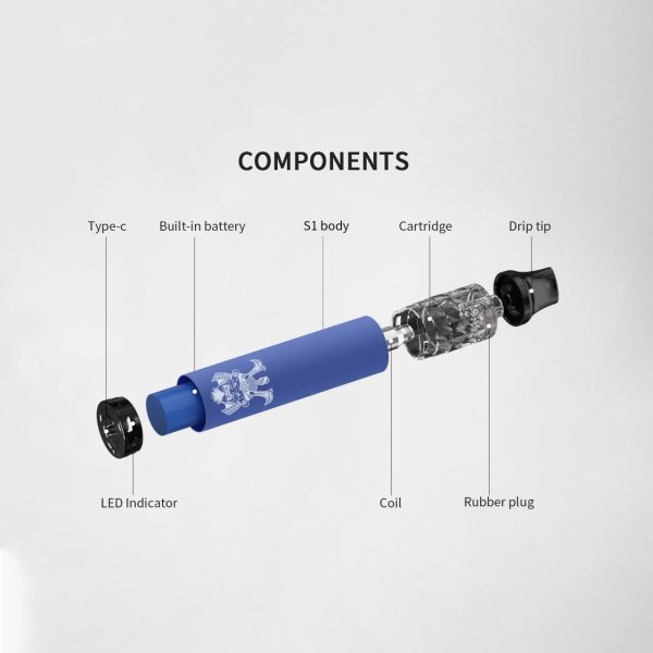 【一次性】S1 DISPOSABLE BARS 將軍一次主機 8000口 重複注油