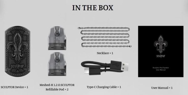 UWELL SCULPTOR POD 11W 雕塑家【套裝組合】UWELL SCULPTOR POD 11W 雕塑家 / 非 咖哩棒 石中劍 koko UWELL SCULPTOR POD 11W 雕塑家【套裝組合】UWELL SCULPTOR POD 11W 雕塑家 / 非 咖哩棒 石中劍 koko